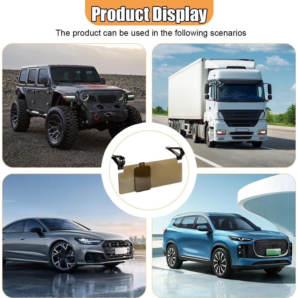 Extensor de Visera Solar GAOLAOSY 29.2x9.3cm 2PCS Polarizado