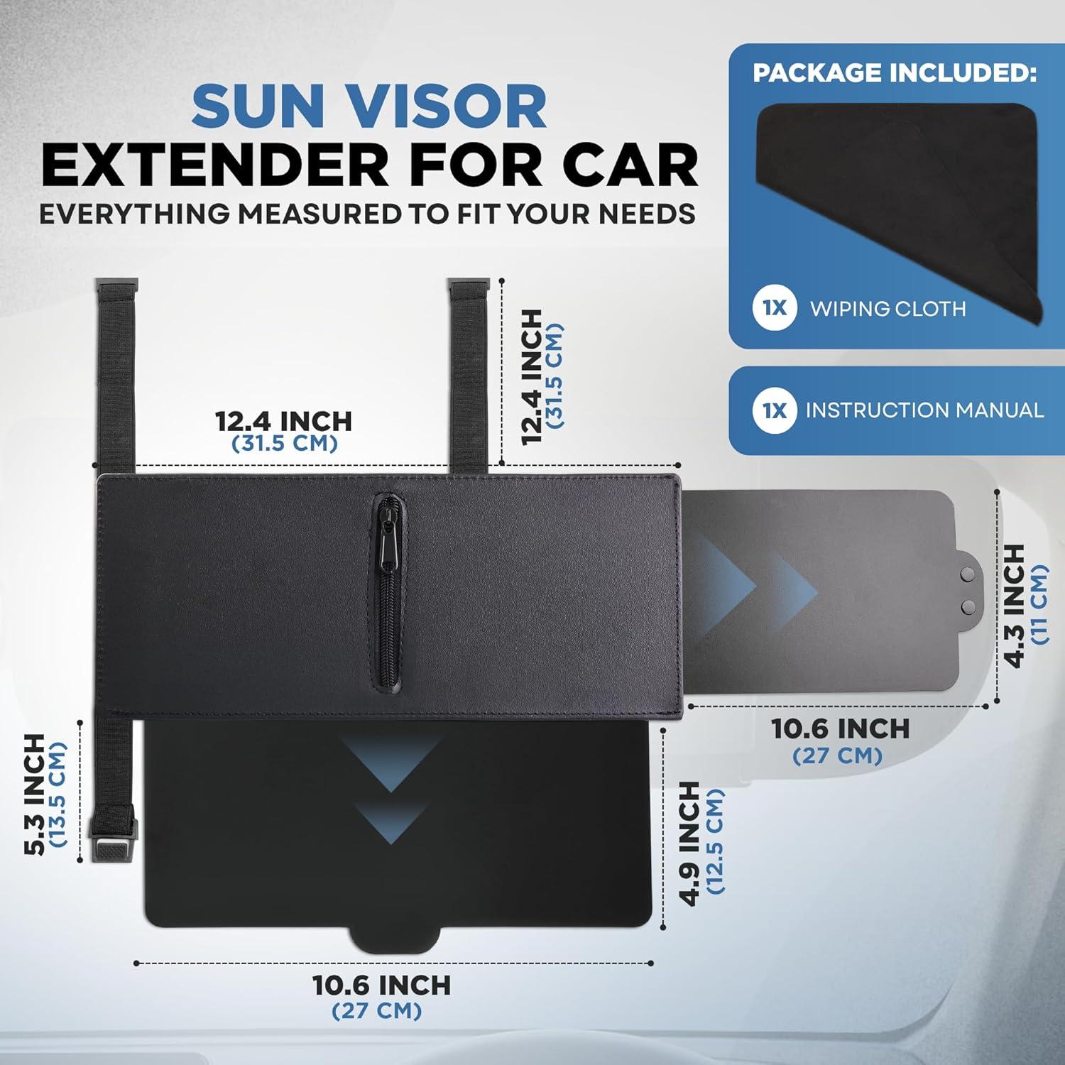 Extensor de Visera Solar Roadvance - Ajuste Universal para Automóvil