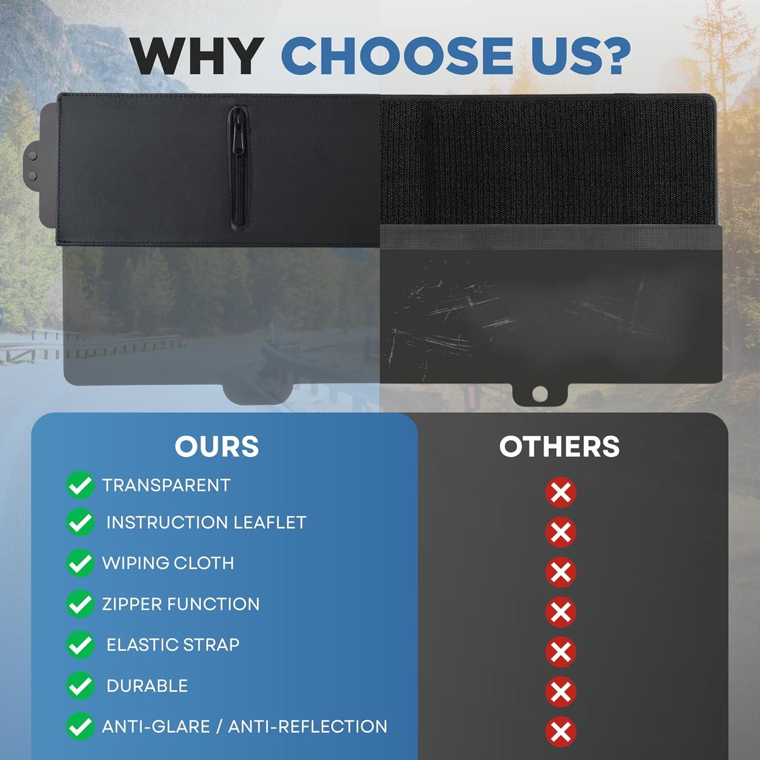 Extensor de Visera Solar Roadvance - Ajuste Universal para Automóvil