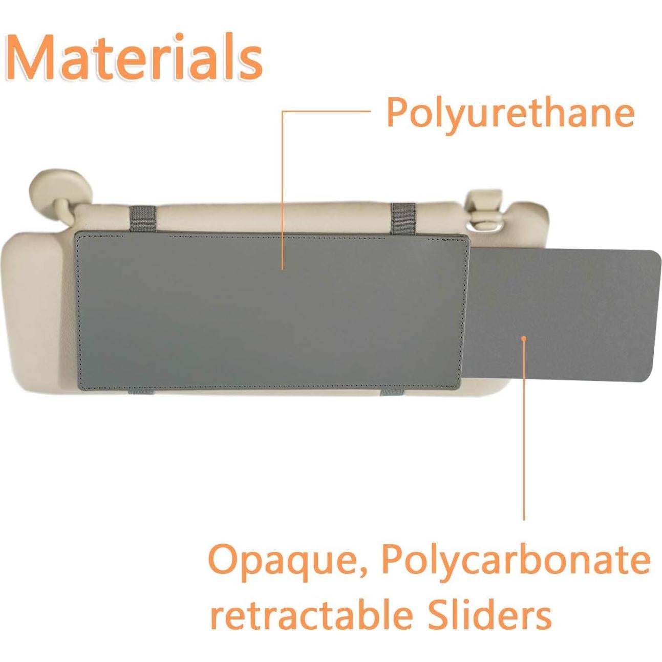 Extensor de Visera de Coche TFY Anti-Deslumbrante UV - Gris