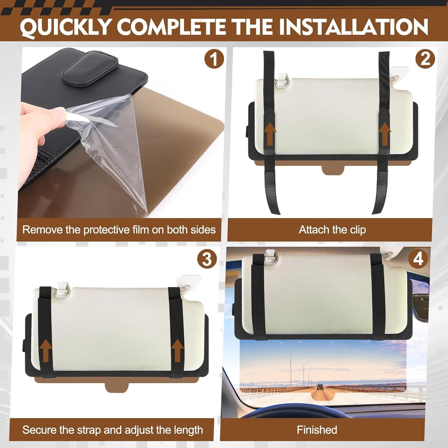 Extensor de Visera Solar Polarizado Windspeed con Soporte para Gafas