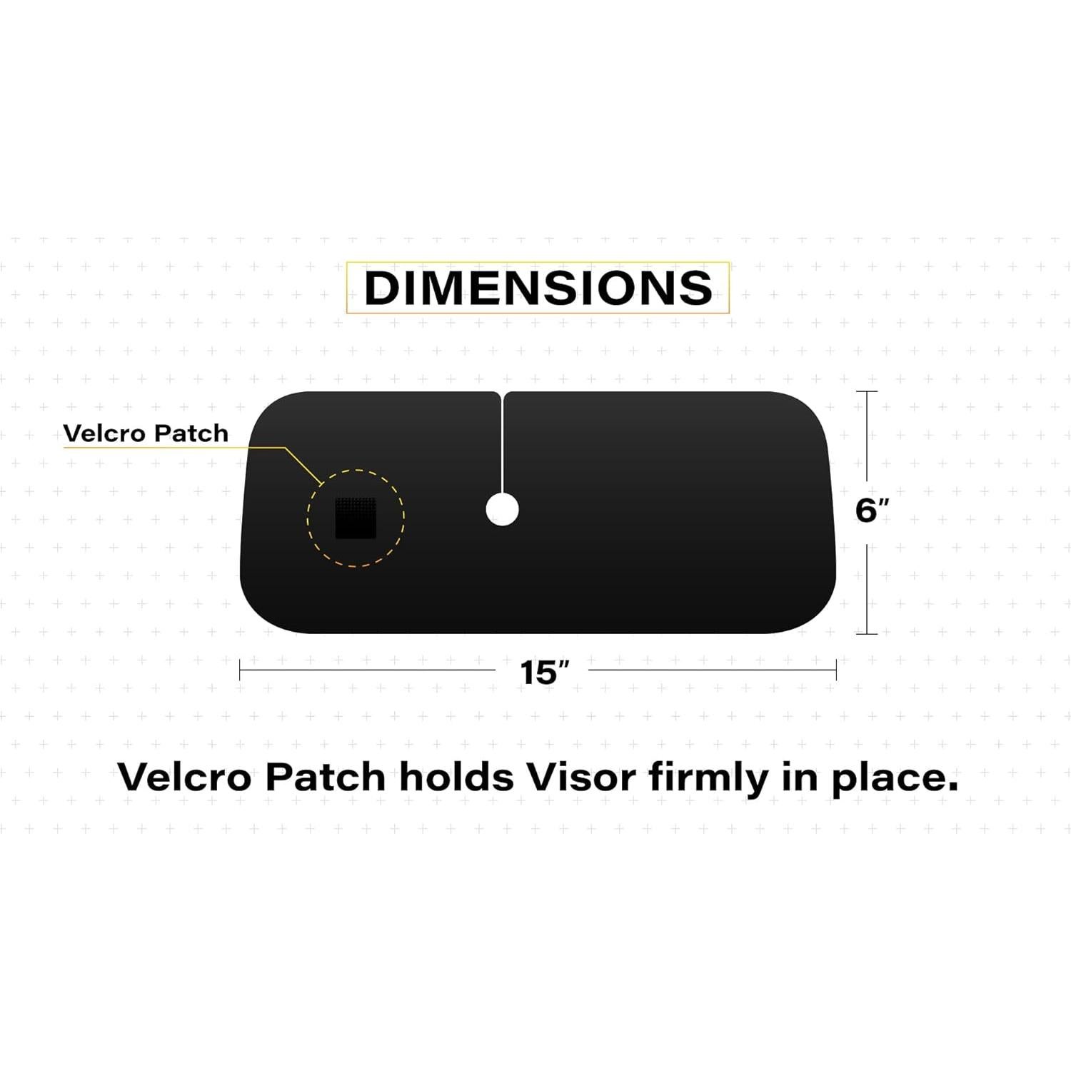 Visor Solar TuckVisor para Espejo Retrovisor Universal 25.4x12.7cm