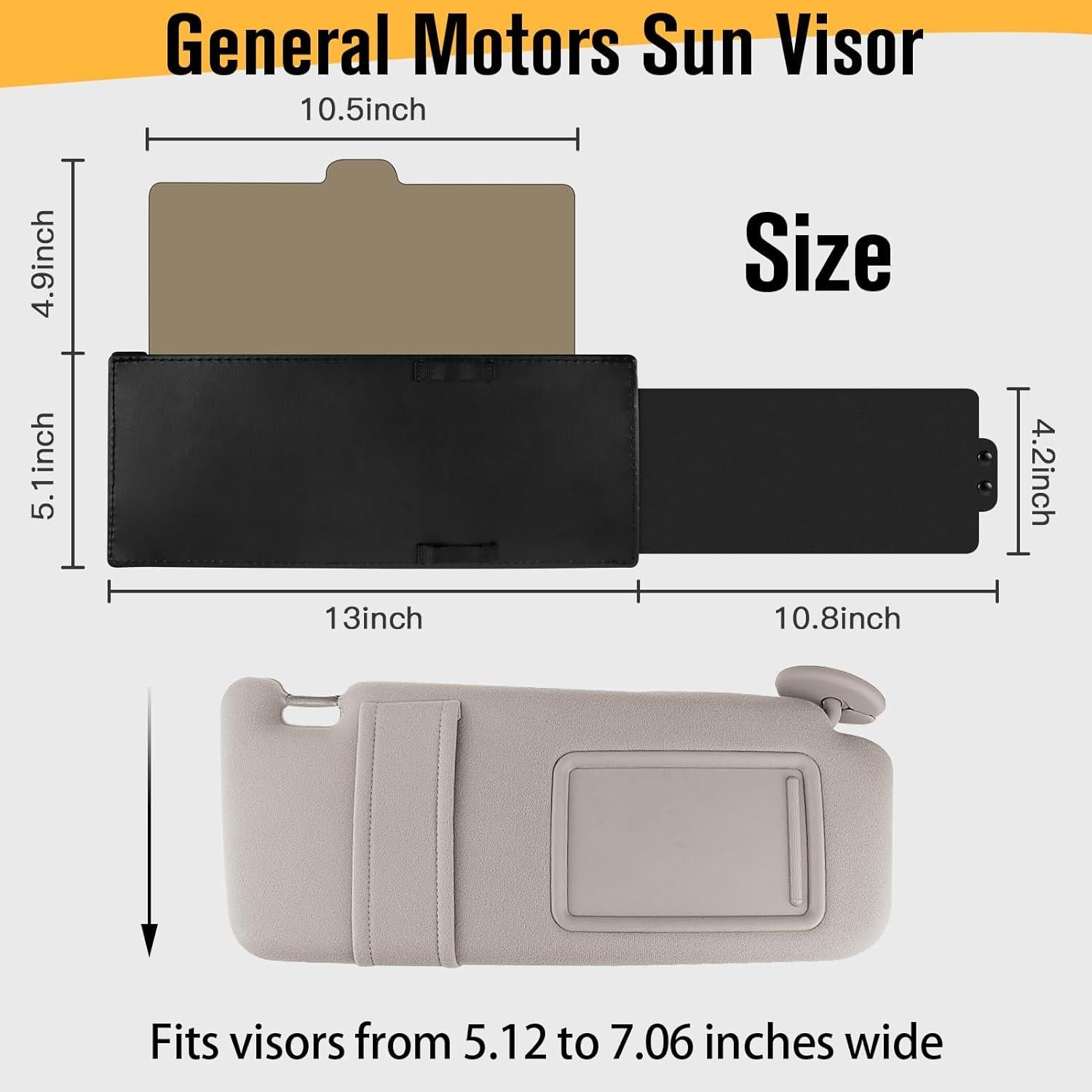 Extensor de Visera de Sol HUJIKF Retráctil 33 cm Anti-Deslumbrante