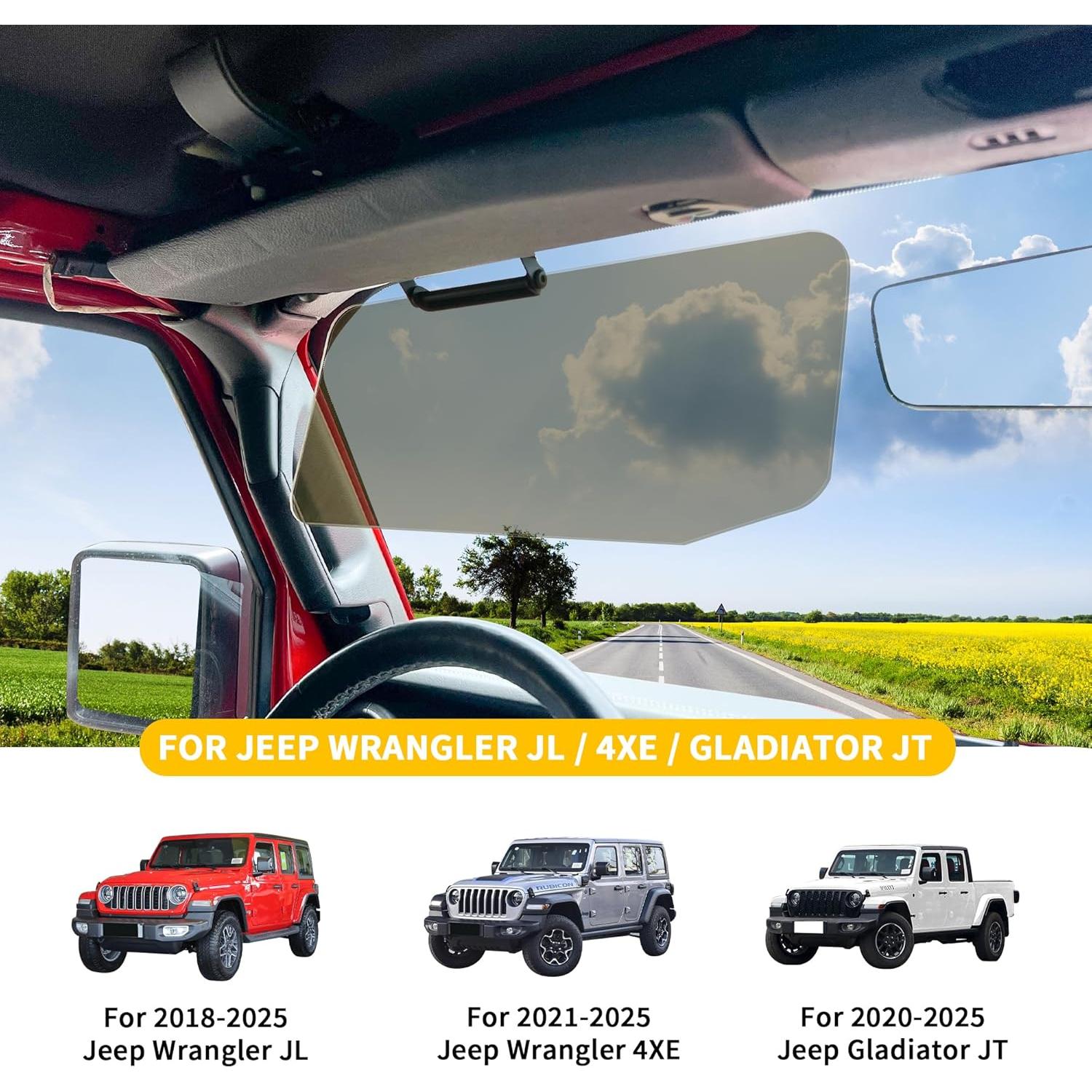 Extensor de Visera Solar RERPRO Jeep Wrangler JL 4XE 2018-2025