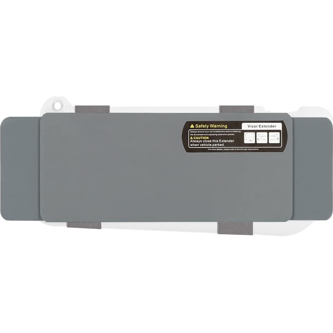 Extensor de Visera Solar TFY para Automóvil Gris - Protección UV