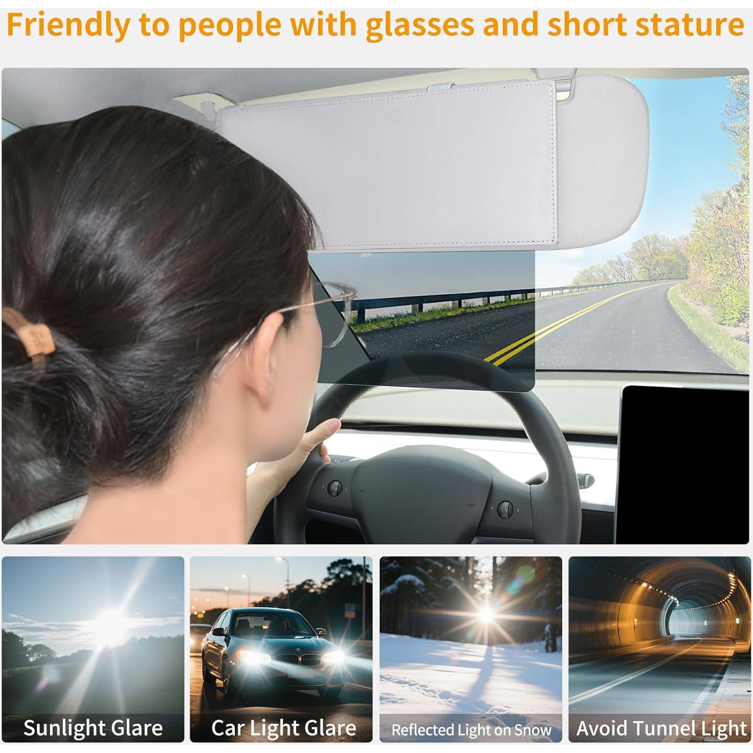 Extensor de Visera Solar Polarizada Uxcer Gris UV400 31x12.7cm