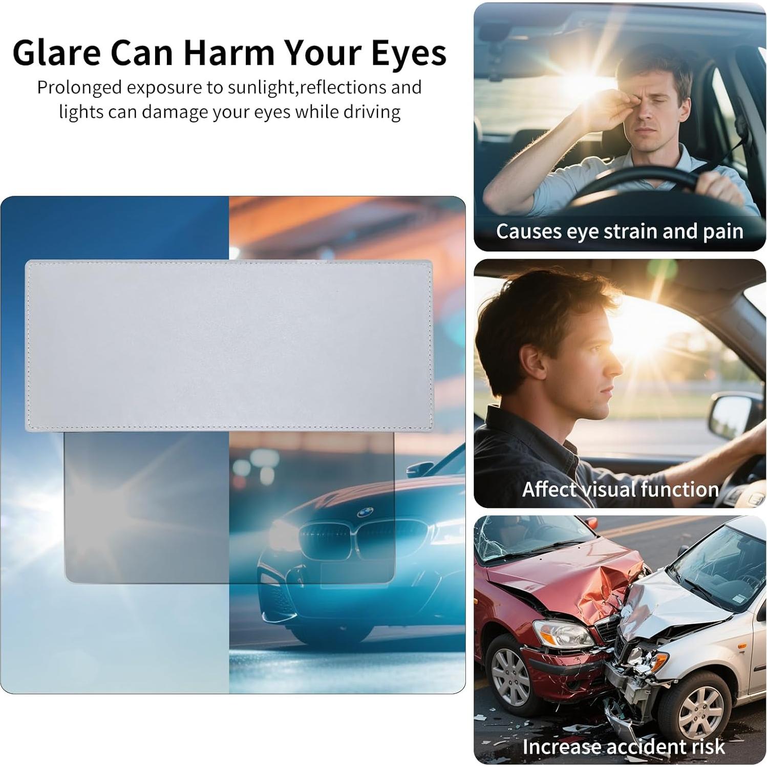 Extensor de Visera Solar Polarizada Uxcer Gris UV400 31x12.7cm