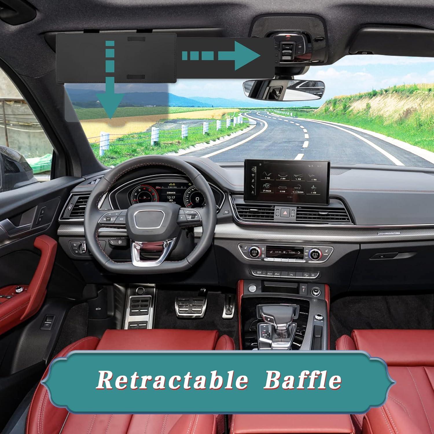 Extensor de Visera Solar Stymart Negro Antirreflejo para Coche