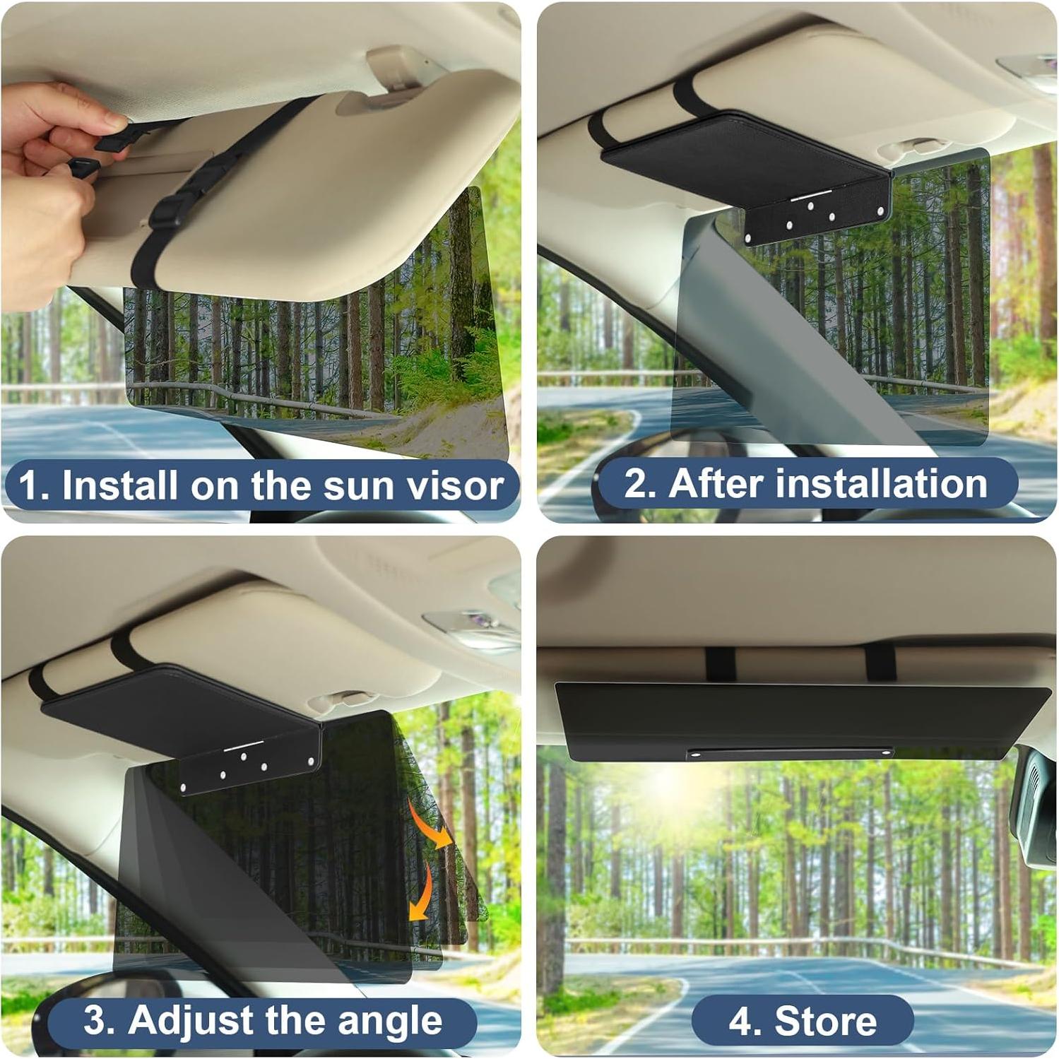 Extensor de Visera Solar NAZZO Negro Antideslumbrante UV 24cm