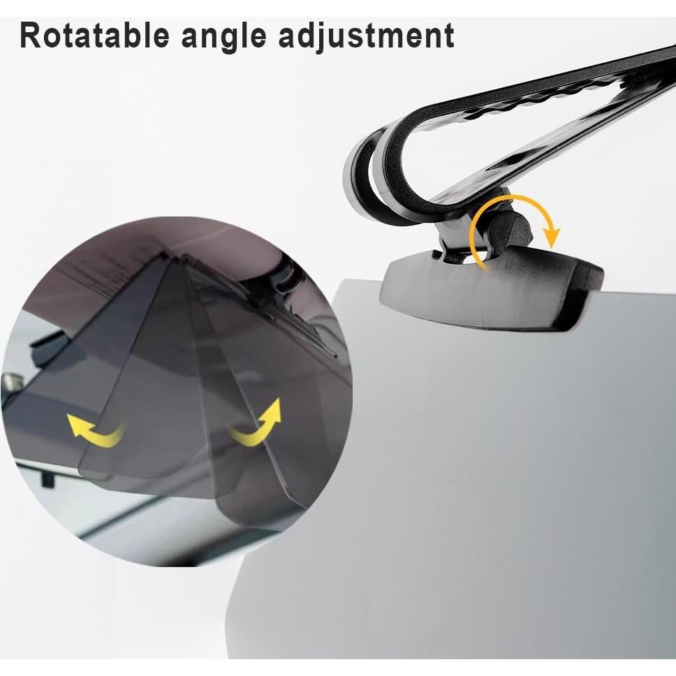 Extensor de Visera de Coche Junecarp 2PCS Antirreflejo Ajustable