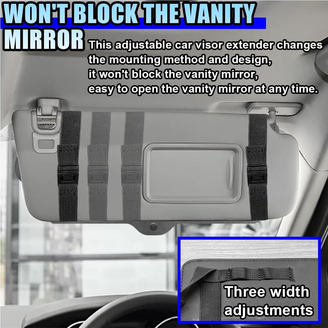 Extensor de Visera Solar DUSCOKE - Antideslumbrante 68x23cm