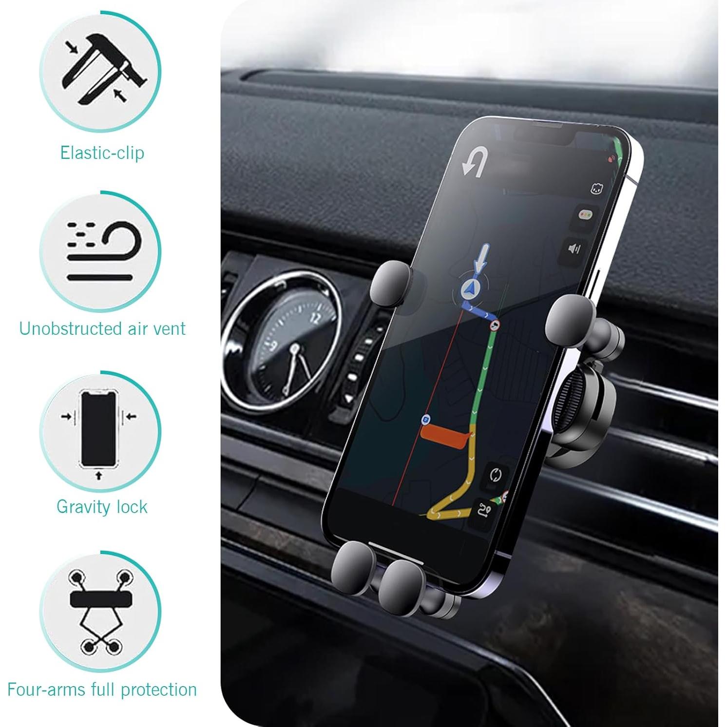 Soporte para Teléfono en Ventilación de Auto Dogary Universal