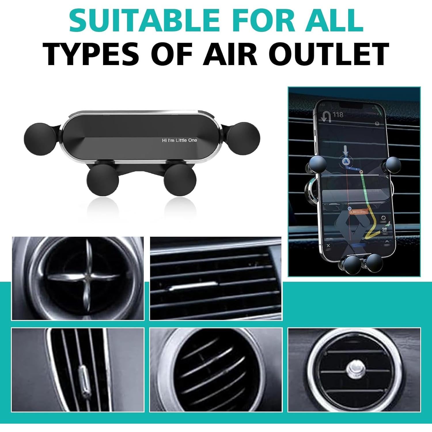 Soporte para Teléfono en Ventilación de Auto Dogary Universal