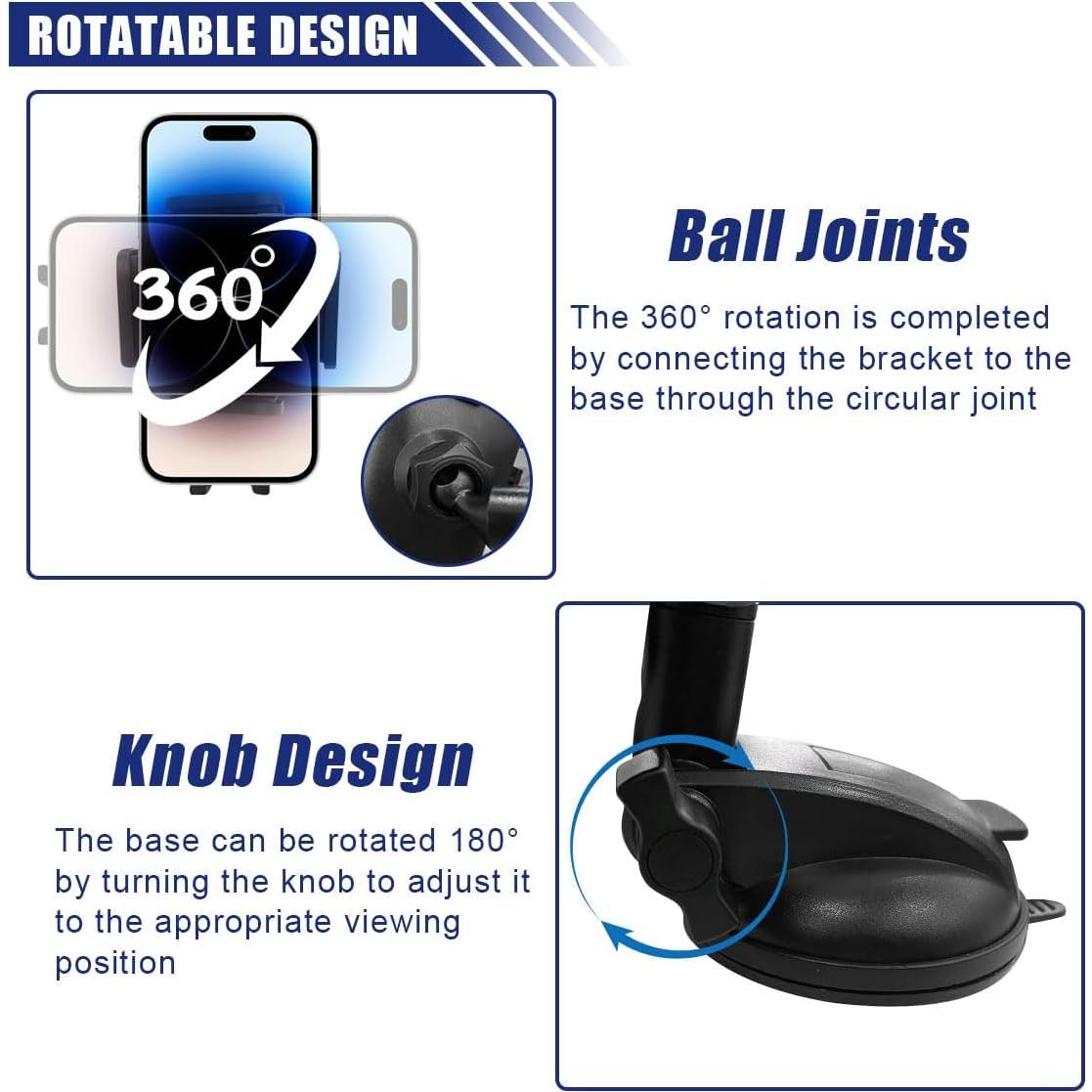 Soporte para Teléfono de Coche LAINLOY Brazo Flexible 30.48 cm