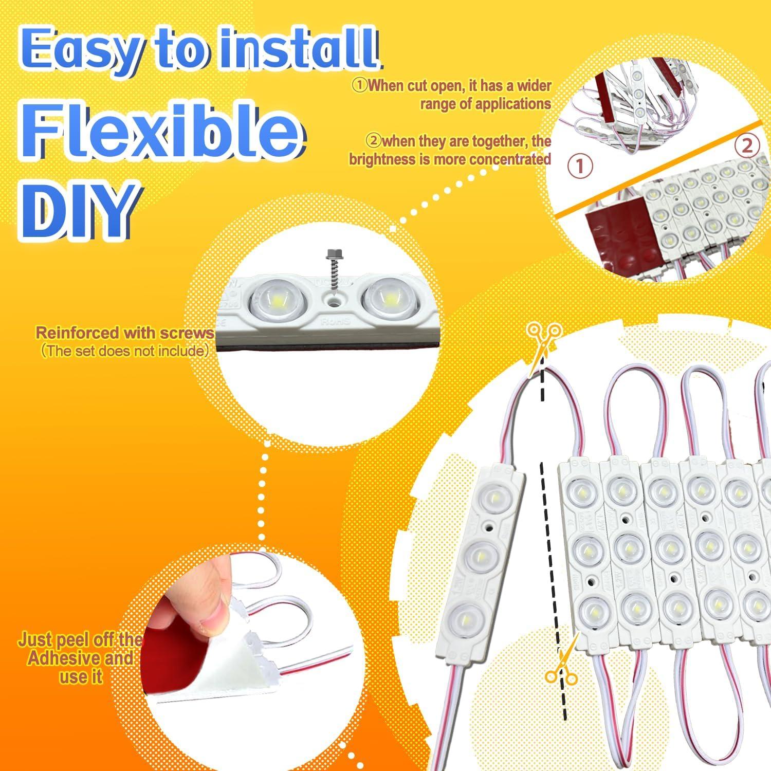 Módulo LED Interior KBLED LAMP 120 LEDs IP67 50cm