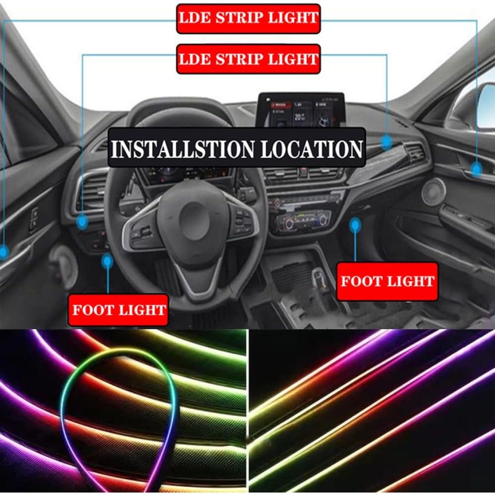 Tira de Luz LED Interior Vooda FWD-YBD Multicolor 9 en 1