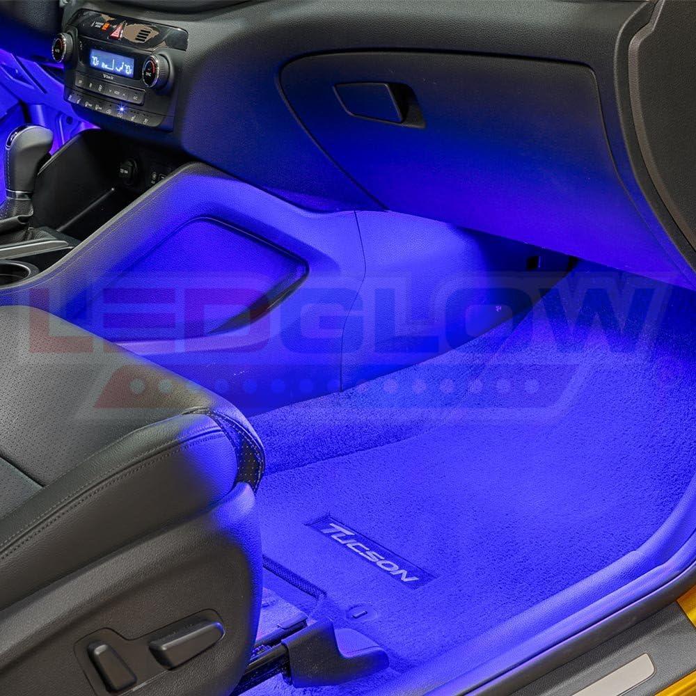 Kit de Iluminación Interior LEDGlow Azul 4 Piezas 72 LEDs SMD