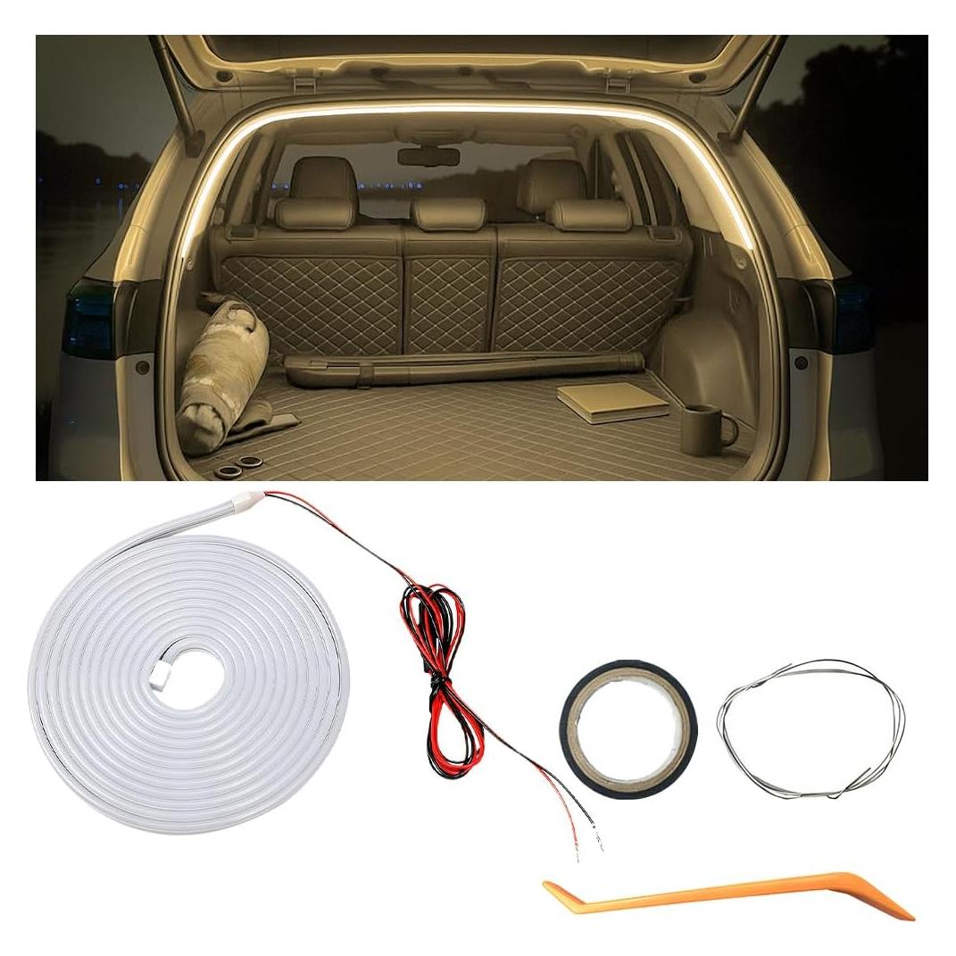Luz LED de Tira para Maletero de Coche Sandfren 2m Amarillo