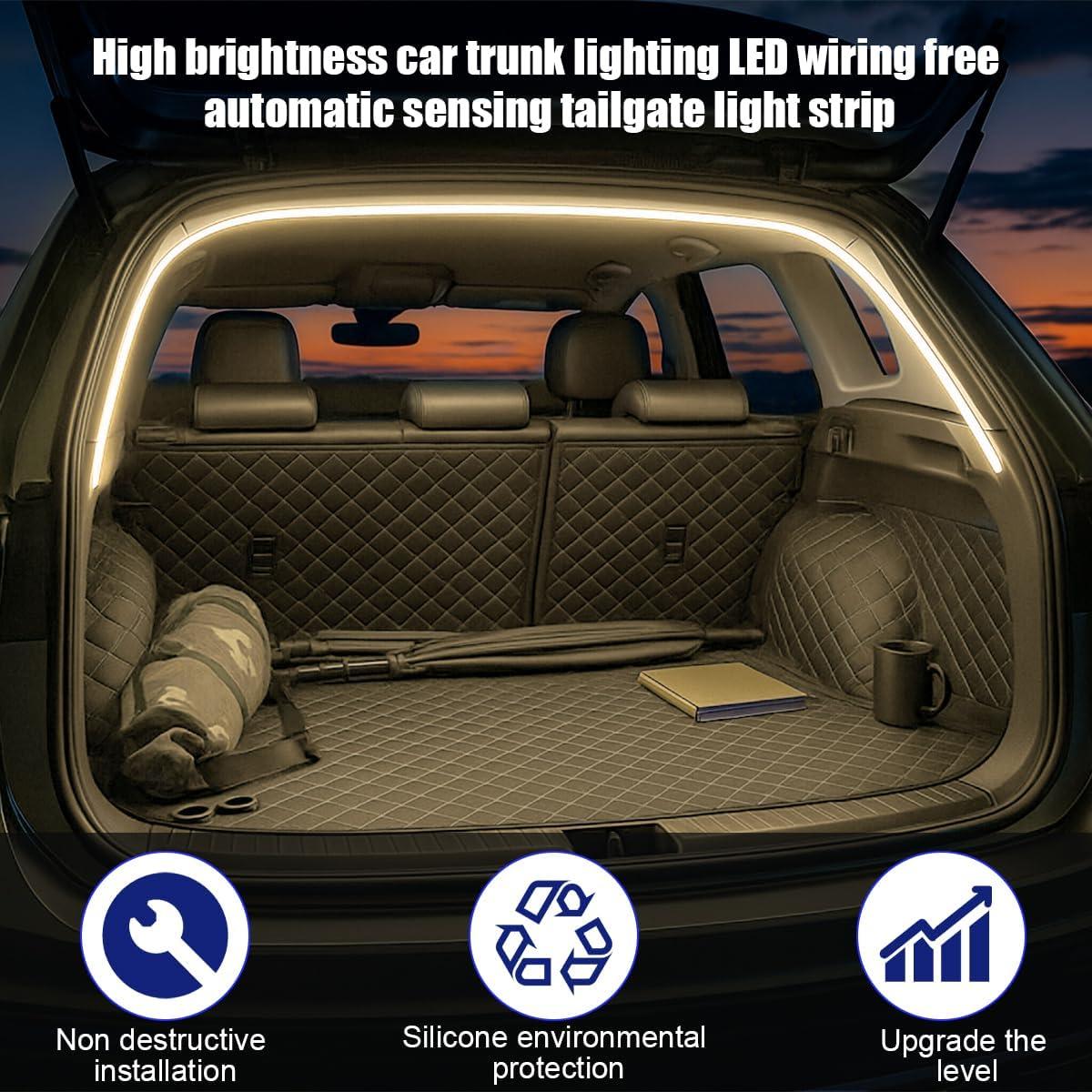 Luz LED de Tira para Maletero de Coche Sandfren 2m Amarillo