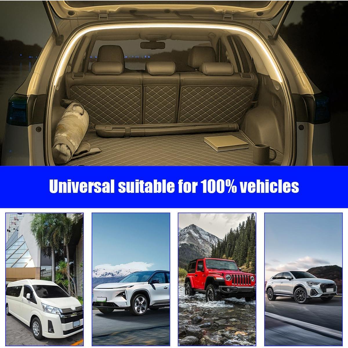 Luz LED de Tira para Maletero de Coche Sandfren 2m Amarillo