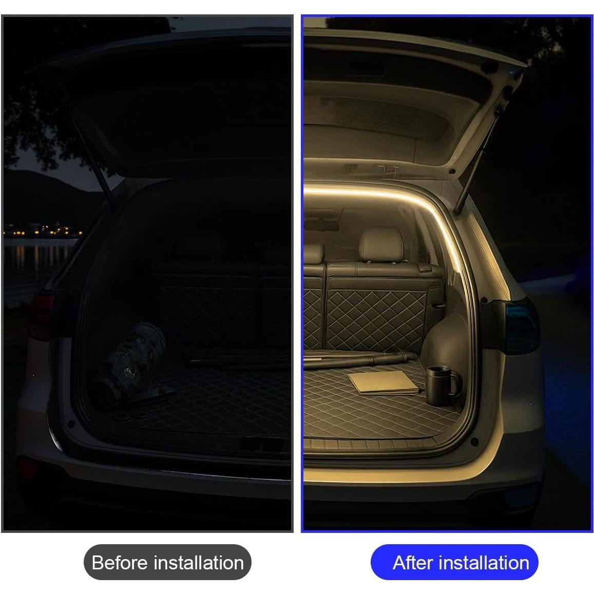 Luz LED de Tira para Maletero de Coche Sandfren 2m Amarillo