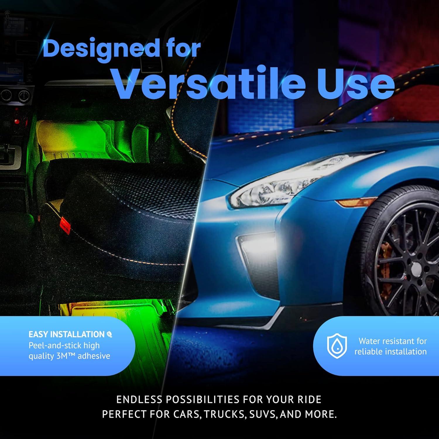 Kit de Luces LED FloGlo Alpena para Automóvil 2 Tiras 30.48cm