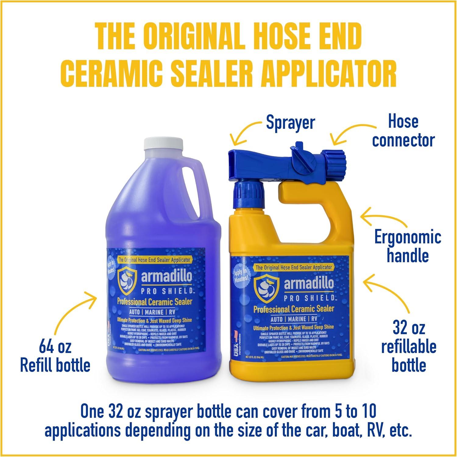 Sellador Cerámico Hidrofóbico Armadillo Pro Shield 32 oz