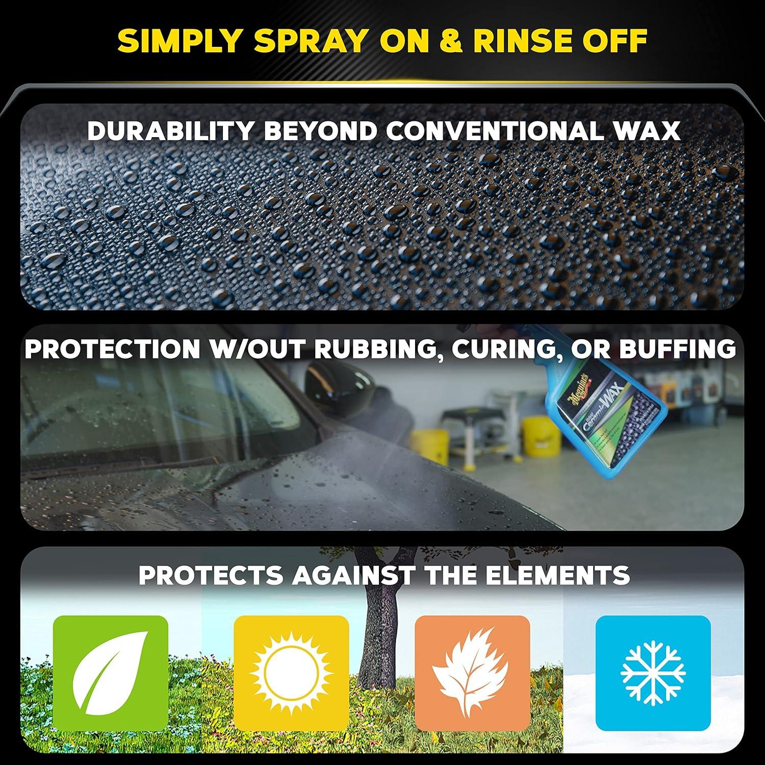 Cera Cerámica Híbrida Meguiar's 0.95 L en Spray para Autos