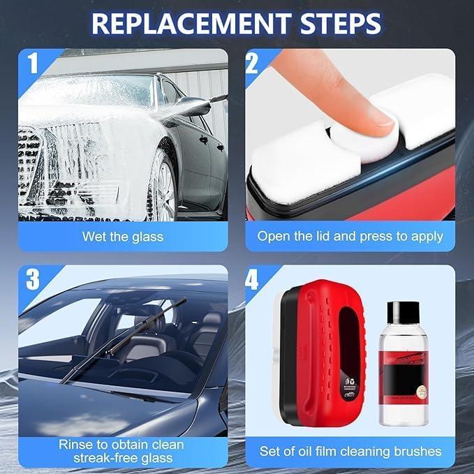 Limpiador de Cristales de Automóvil Eadwe Hidrofóbico 1Set
