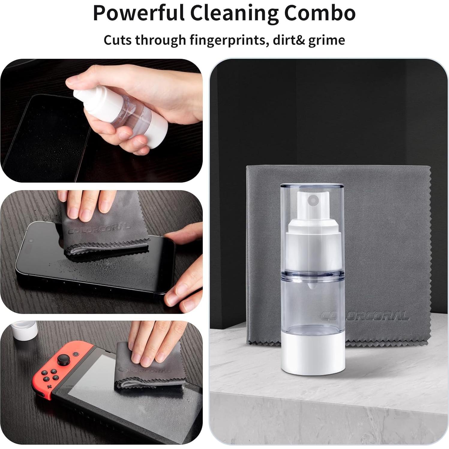 Kit de Limpieza COLORCORAL para Portátiles y Coche - Gel Limpiador