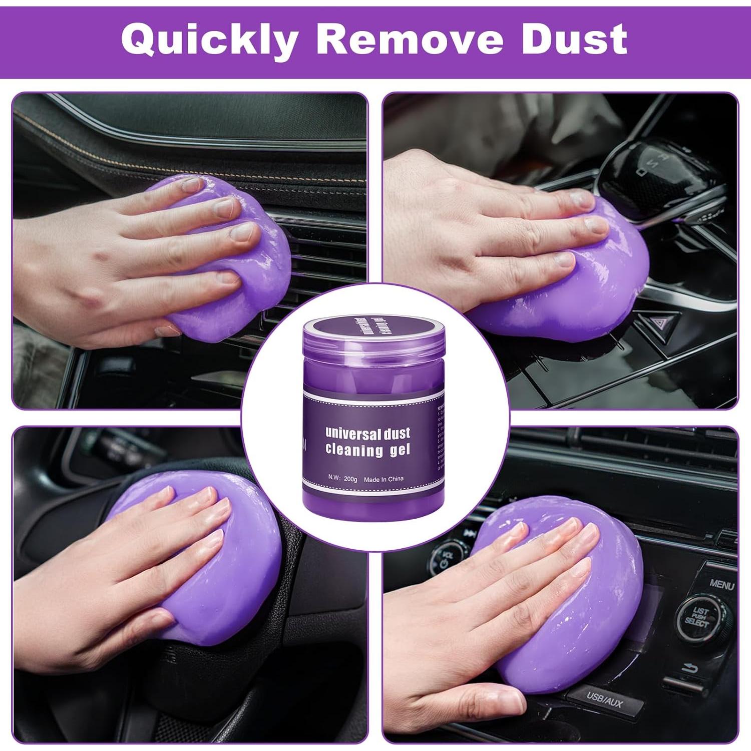 Kit de Limpieza Interior de Coche Viewsun 17 Piezas Púrpura