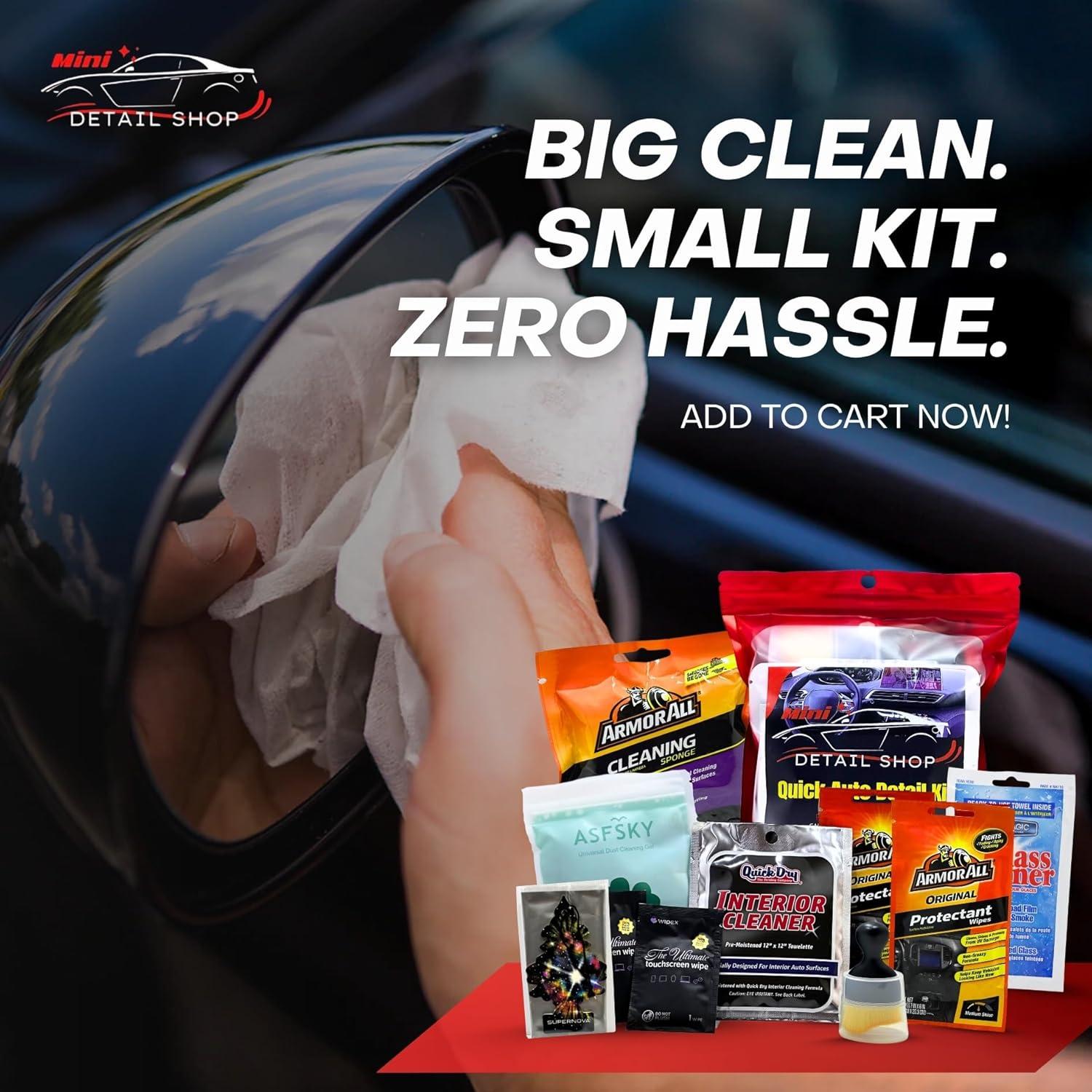 Kit de Limpieza de Interiores de Autos Mini Detail Shop XXL