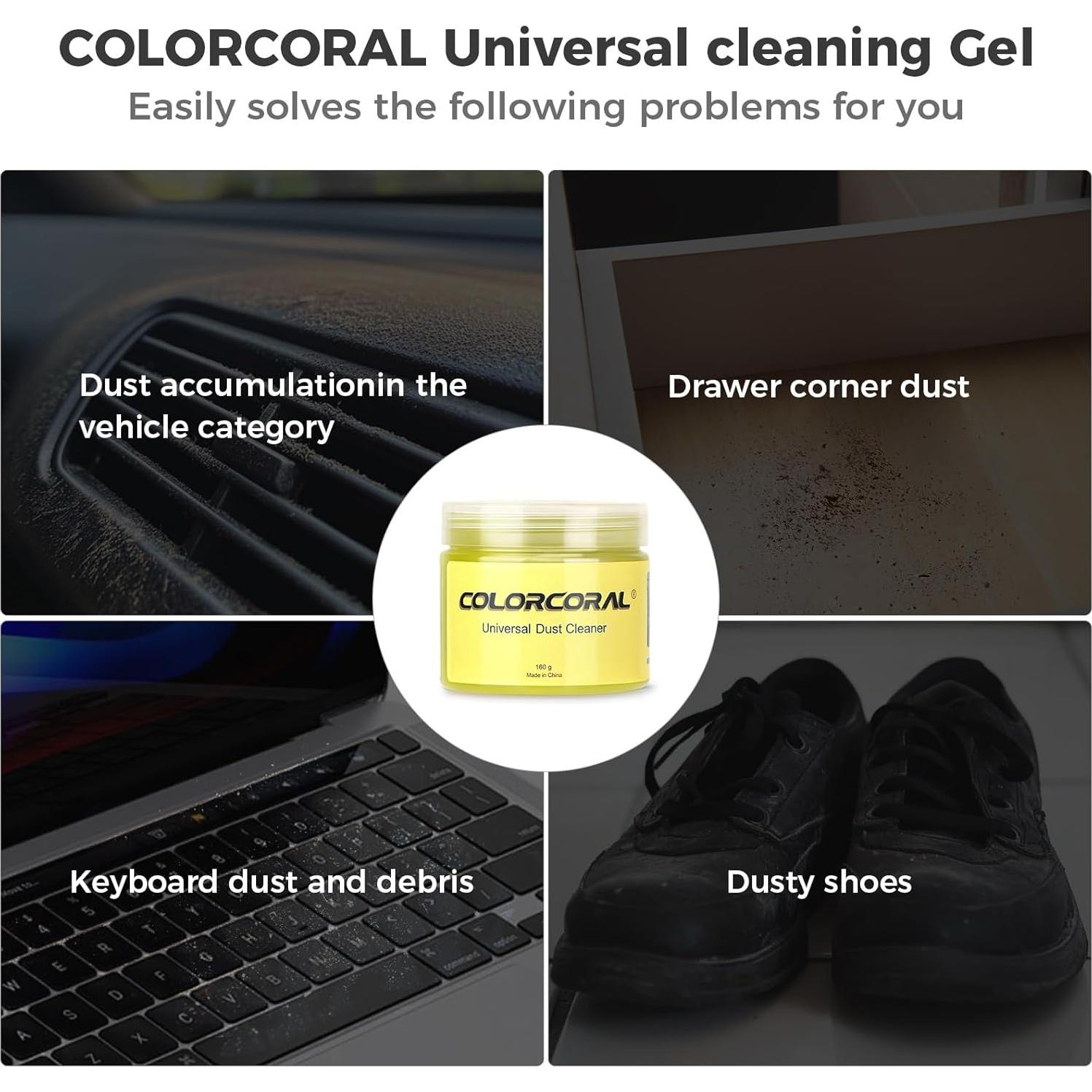 Gel Limpiador Universal COLORCORAL 480g para Coche y Teclado