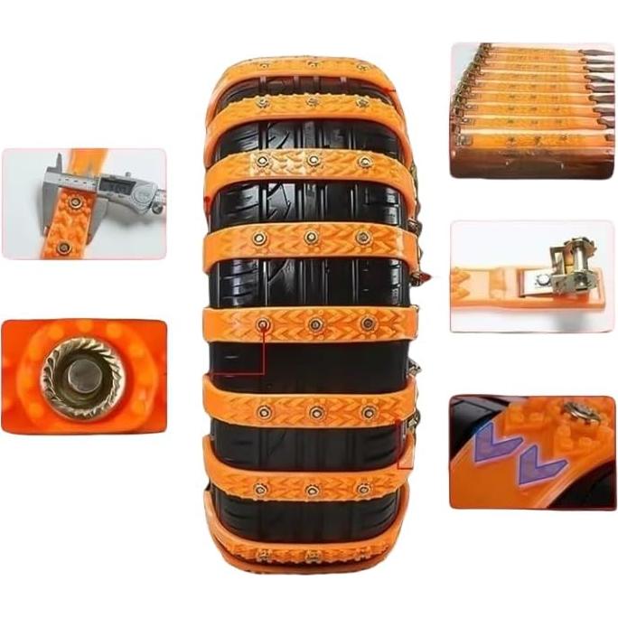 Cadenas de Nieve Universales AUTO HIGH SC00 Ajustables 165-265 mm