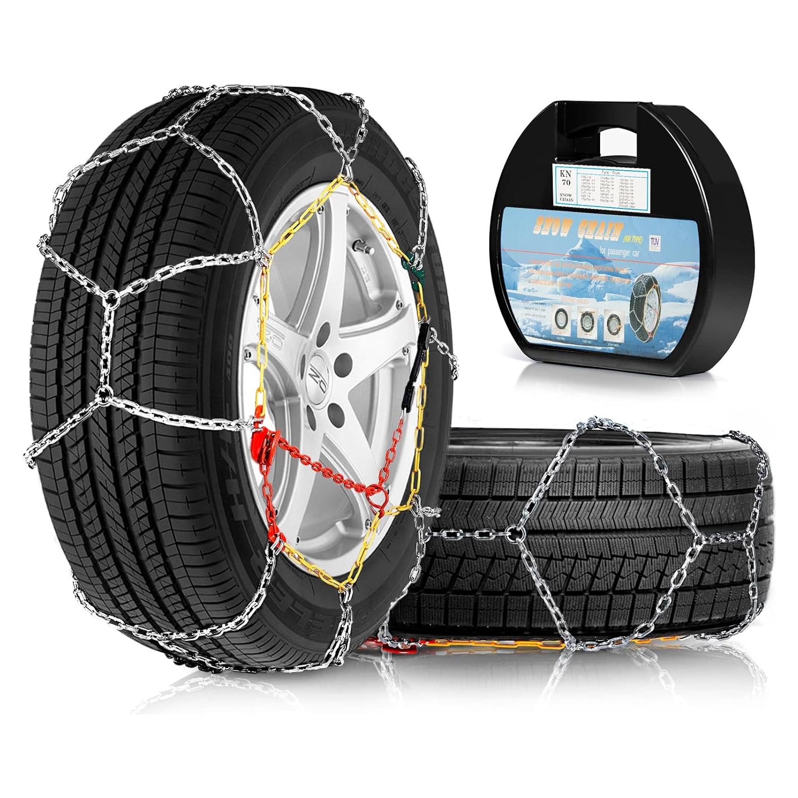 Cadenas de Nieve Antideslizantes AOSUYOU KN70 - 2 Pcs Universales