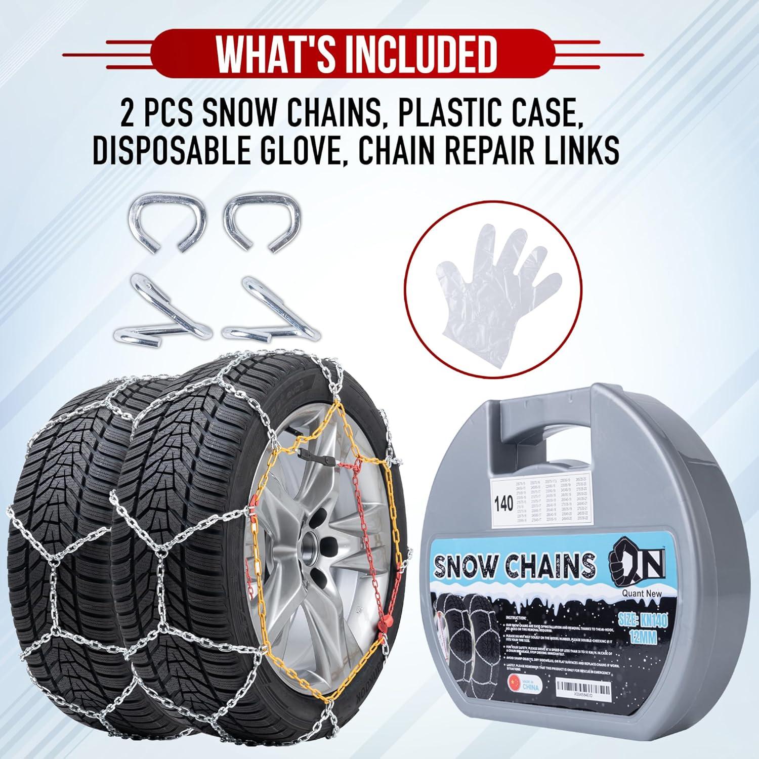 Cadenas de Nieve Quant New KN130 para Neumáticos 205-285 mm
