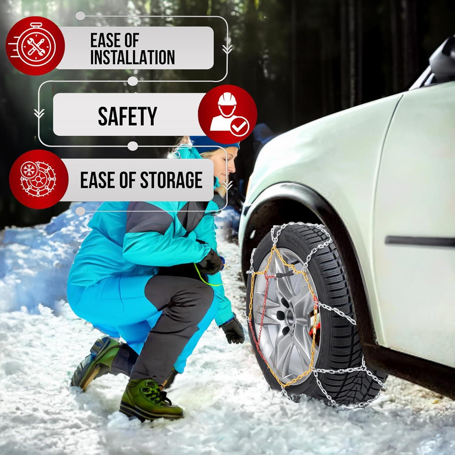 Cadenas de Nieve Quant New KN130 para Neumáticos 205-285 mm