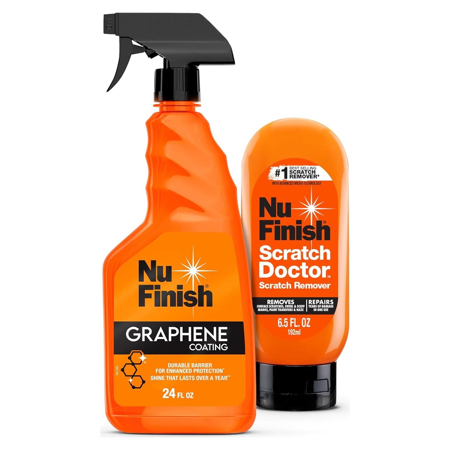 Kit de Acabado Exterior Nu Finish - Removedor de Rayones y Spray