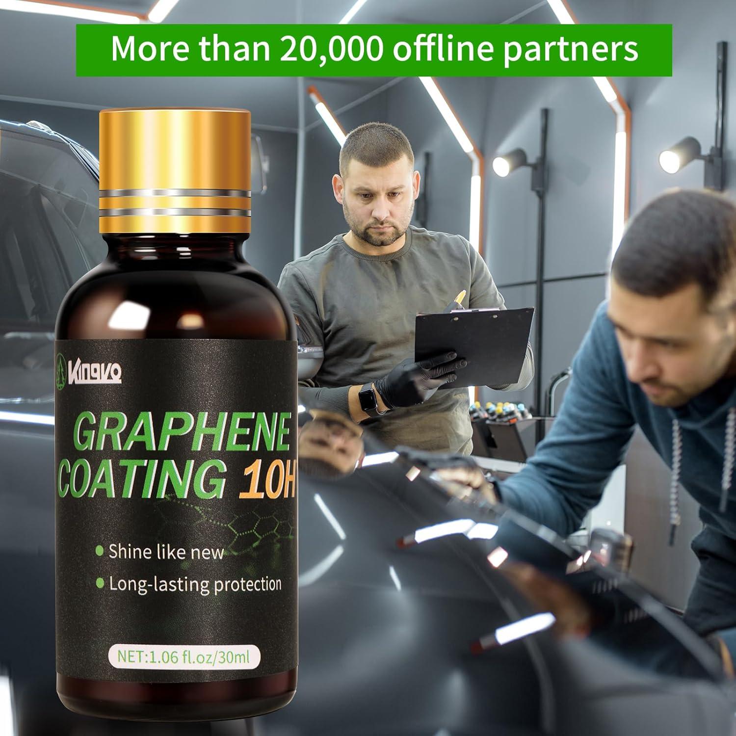 Recubrimiento Cerámico 10H Kingvo 30ml Hidrofóbico y Resistente