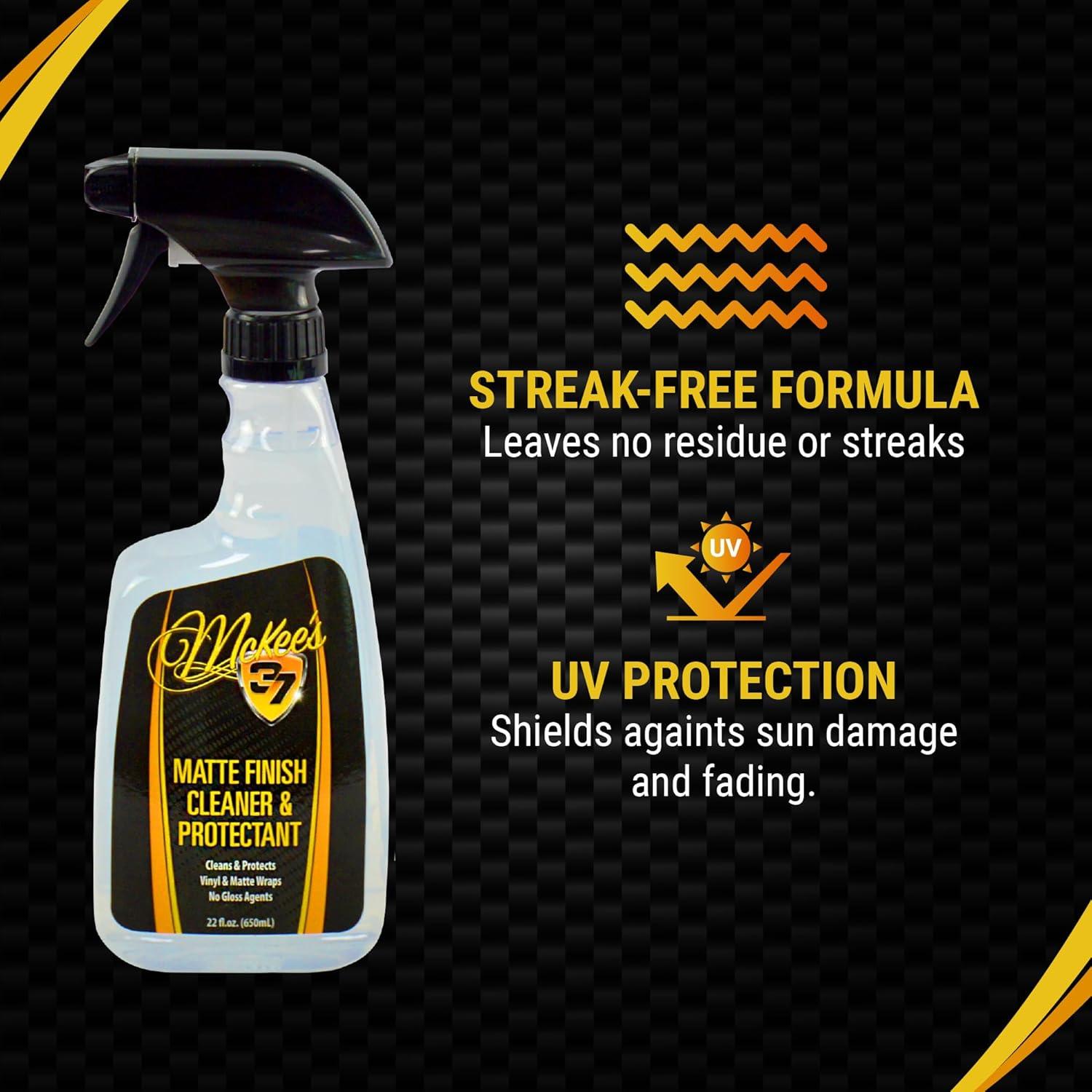 Limpiador y Protector Mate McKee's 37 - 650 ml, Sin Rayas UV