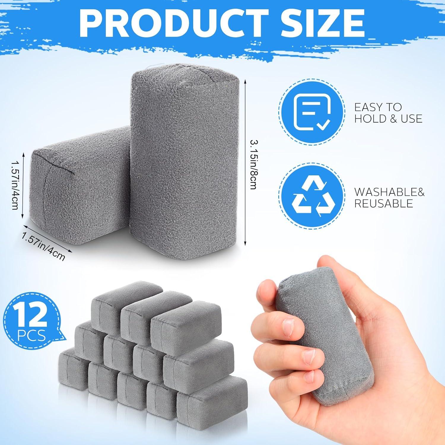 Riakrum 12 Almohadillas Aplicadoras Microfibra para Cera