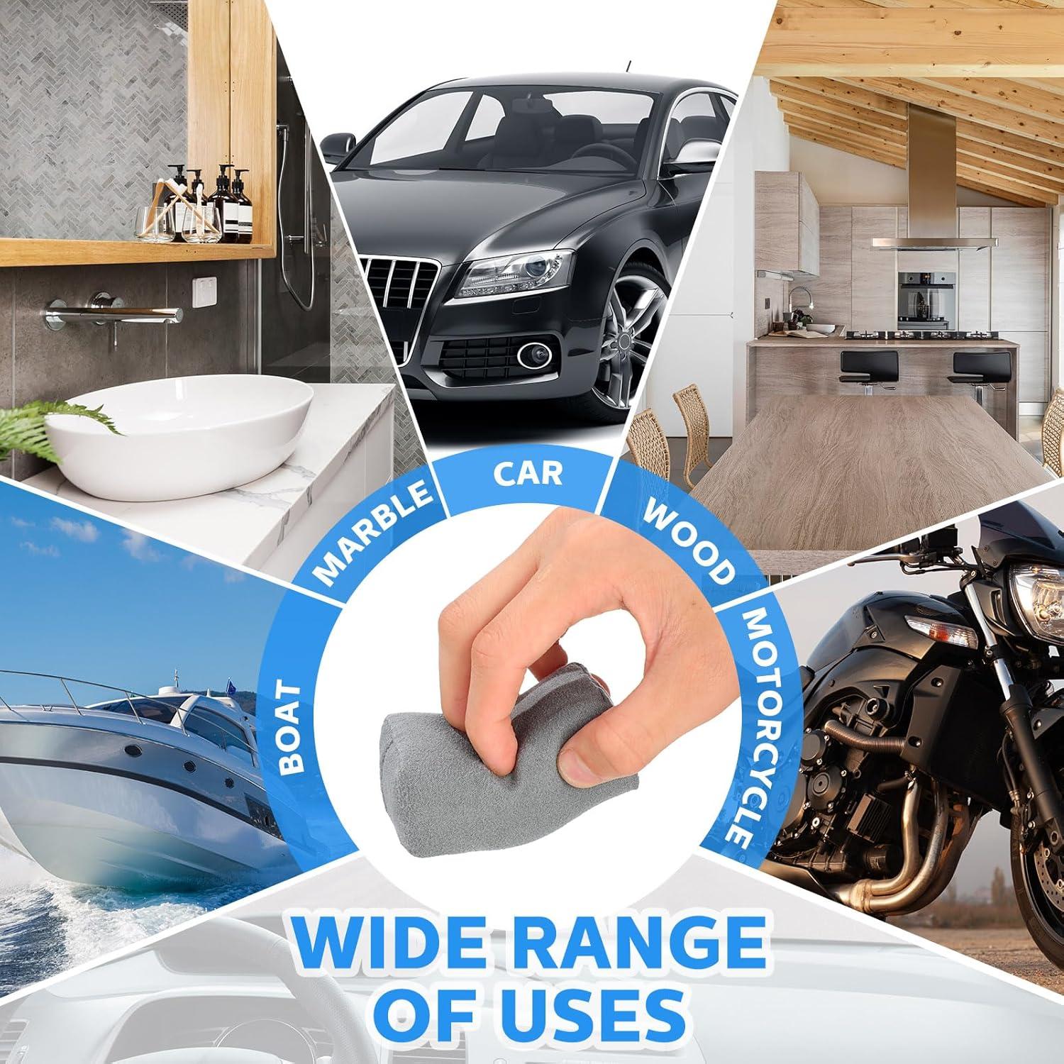 Riakrum 12 Almohadillas Aplicadoras Microfibra para Cera