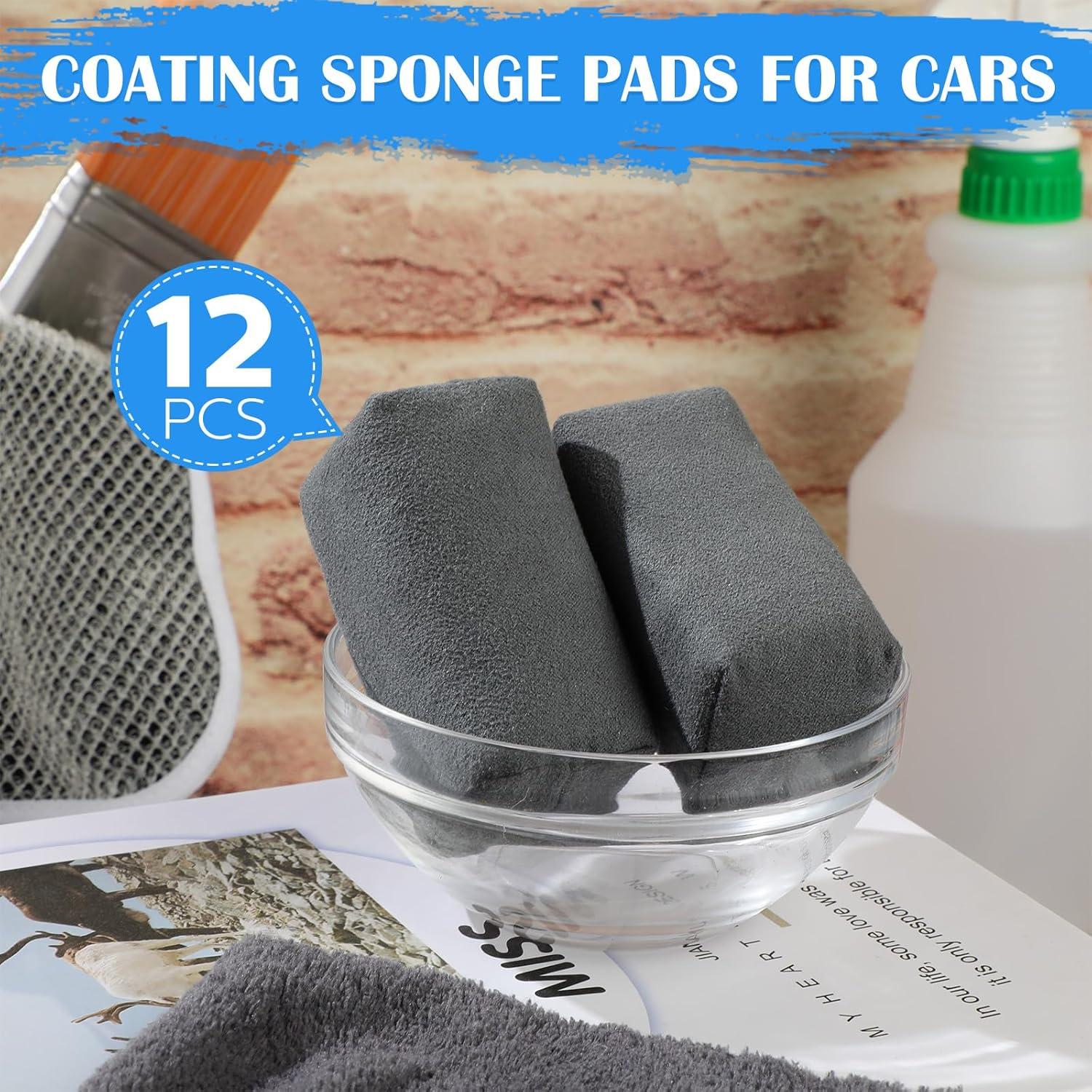 Riakrum 12 Almohadillas Aplicadoras Microfibra para Cera