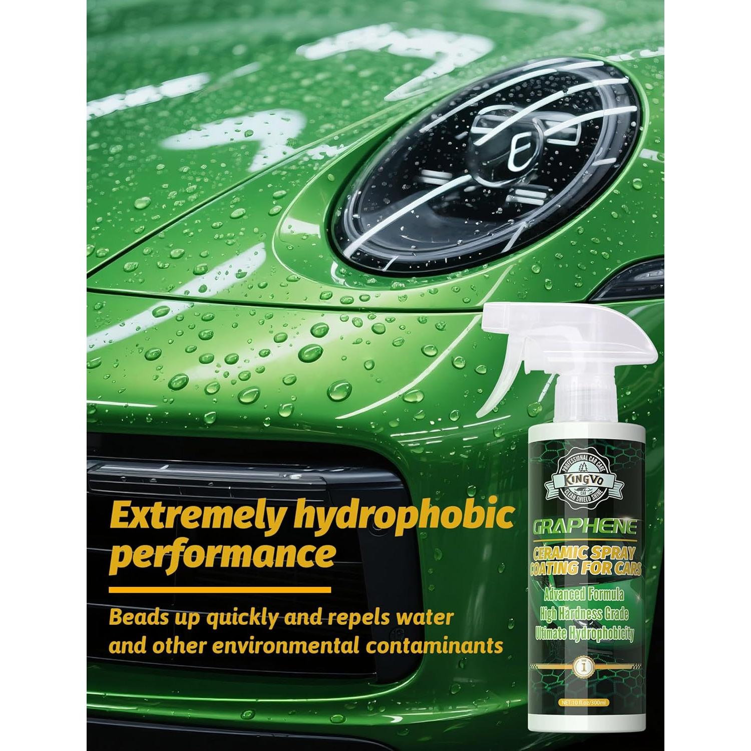 Recubrimiento Cerámico en Spray Kingvo 10 OZ Hidrofóbico