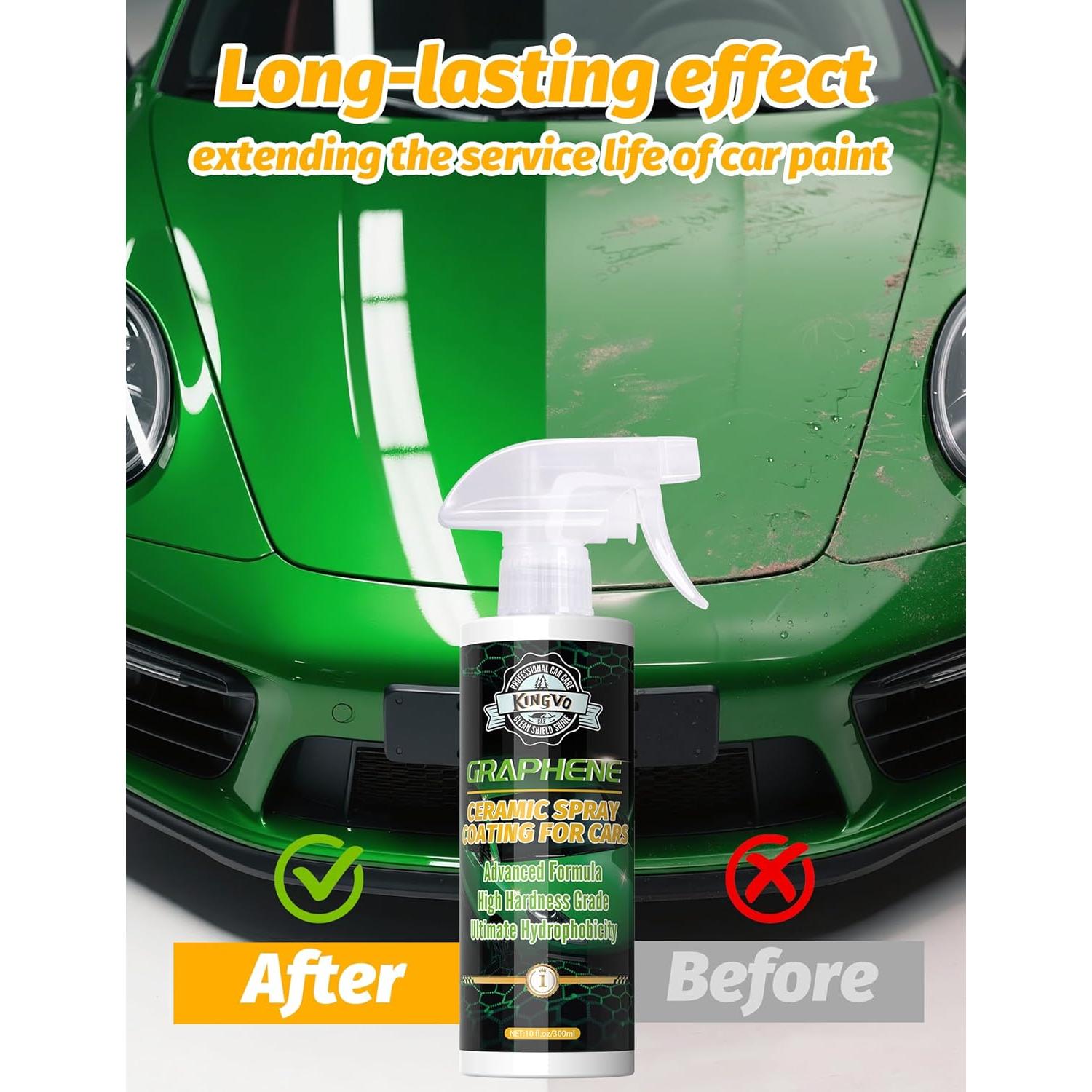 Recubrimiento Cerámico en Spray Kingvo 10 OZ Hidrofóbico