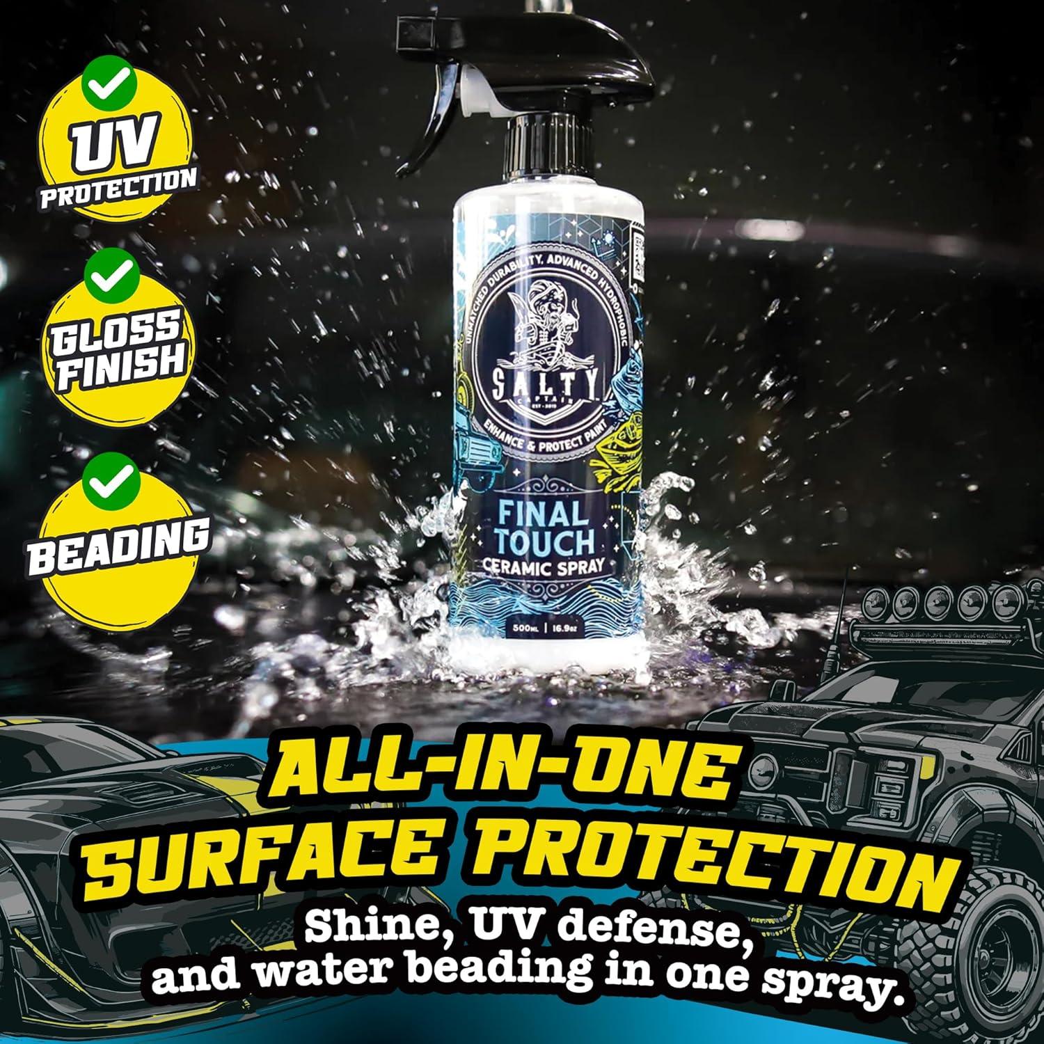 Spray Cerámico Detallador Salty Captain 500ml - Acabado Brillante y Protección UV