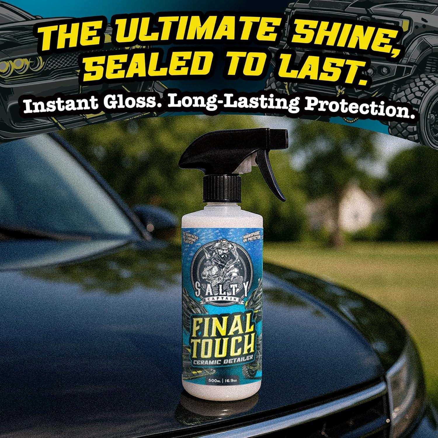 Spray Cerámico Detallador Salty Captain 500ml - Acabado Brillante y Protección UV