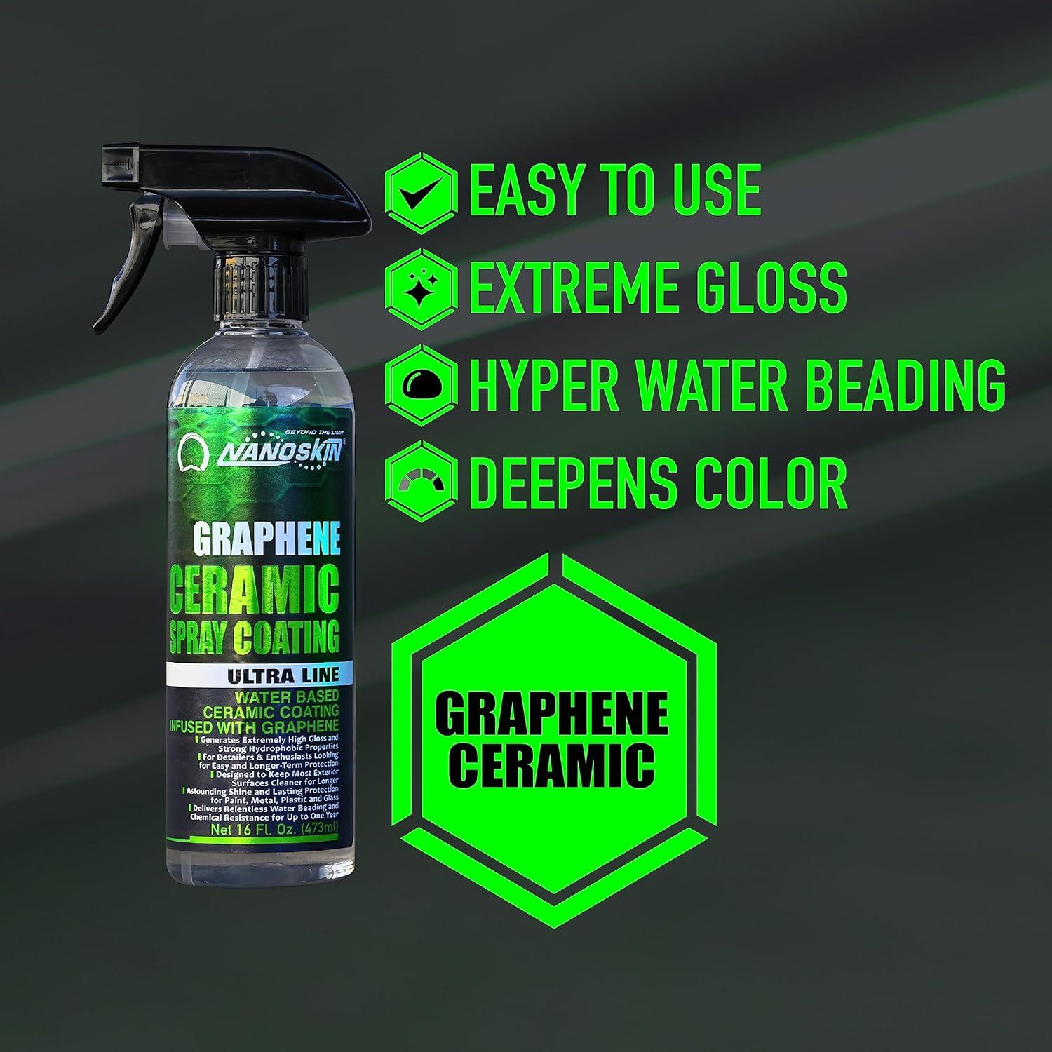 Nanoskin Spray Cerámico Grafeno 1 Galón Hidrofóbico