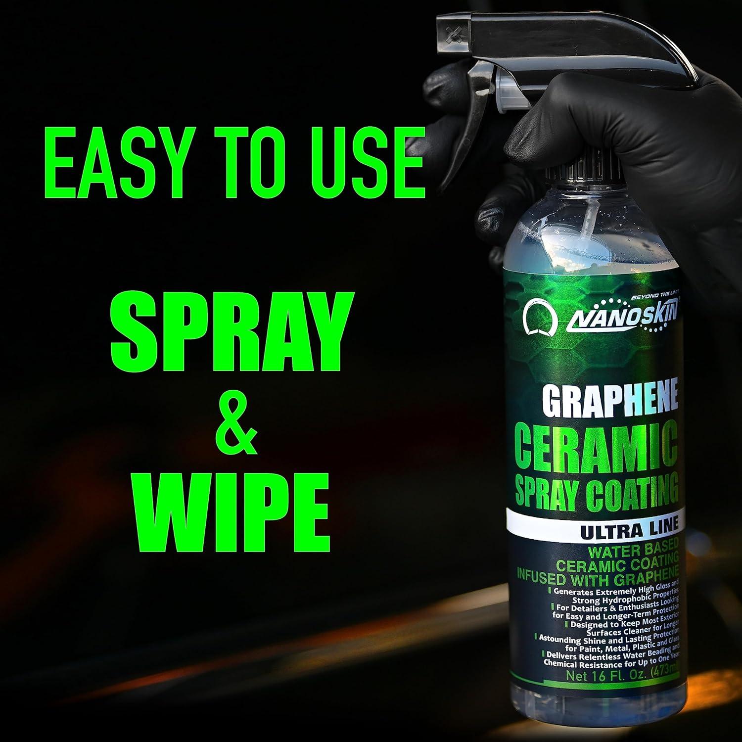 Nanoskin Spray Cerámico Grafeno 1 Galón Hidrofóbico