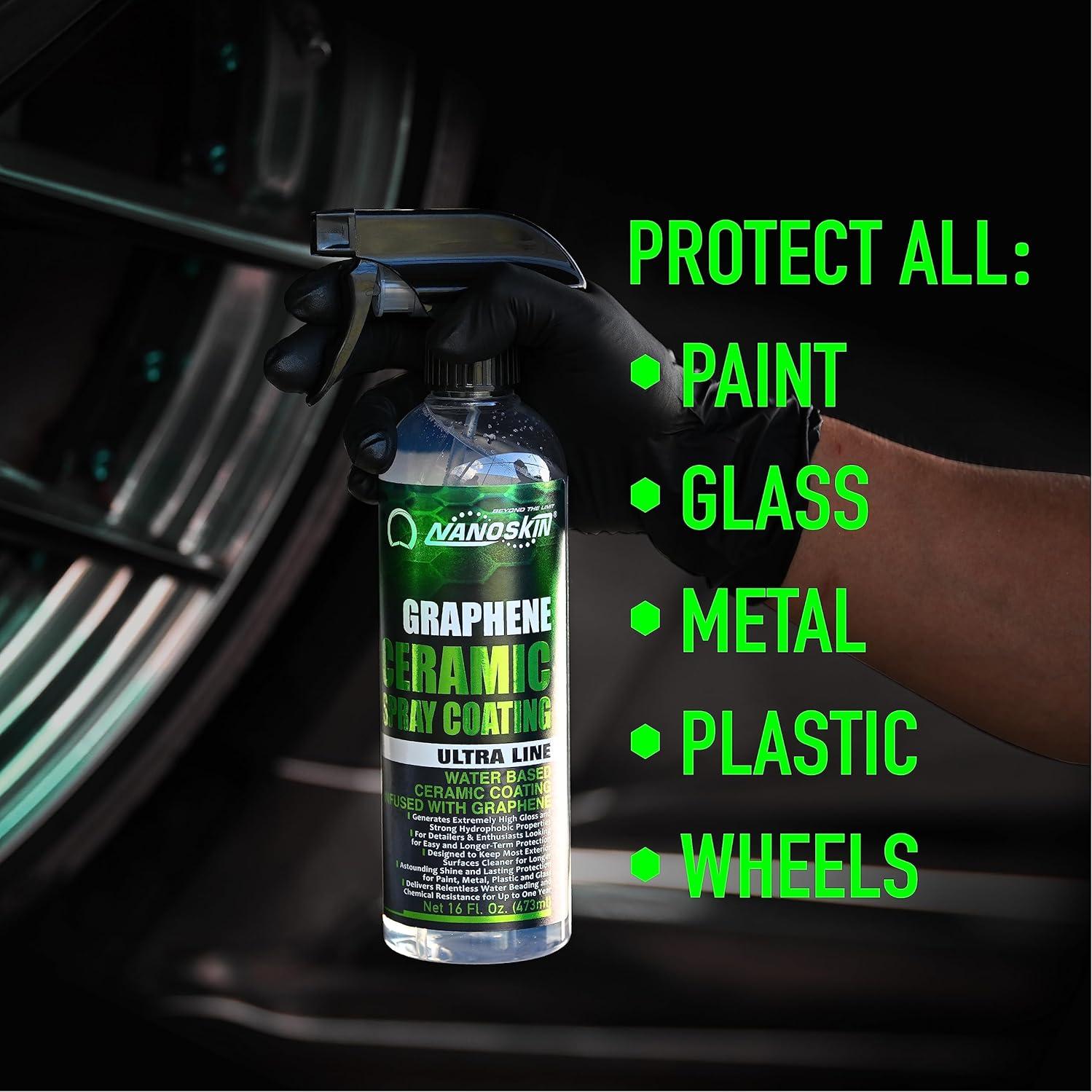 Nanoskin Spray Cerámico Grafeno 1 Galón Hidrofóbico